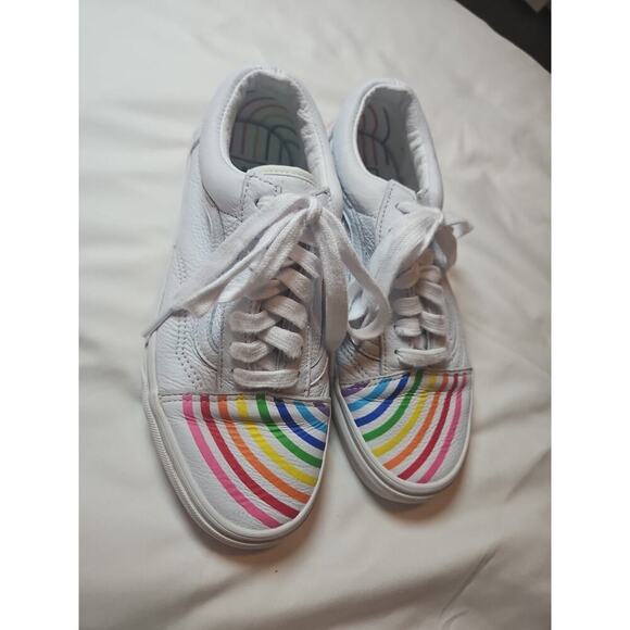 Vans x Flour Shop Old Skool Rainbow Shoe Size Womens 7 - Picture 2 of 9